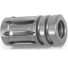 DSA AR15 Titanium Enhanced Bird Cage Short Flash Hider - 1/2x28 - Natural Finish