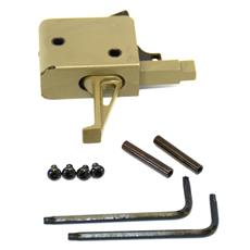 CMC Triggers AR15 3.5 Pound Drop In Trigger Assembly - Flat Face Trigger - FDE