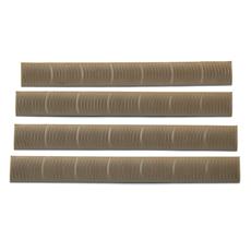ERGO KeyMod Wedge Lok 7 Slot Rail Covers - 4 Pack - Flat Dark Earth