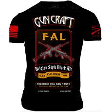 2nd Amendment Brewery - Gun Craft FAL Belgian Black Ale T Shirt - Triple Extra Large
