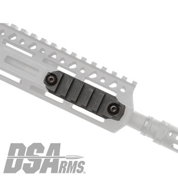 Bravo Company Gunfighter Picatinny Rail Section - M-LOK Mounting - Black